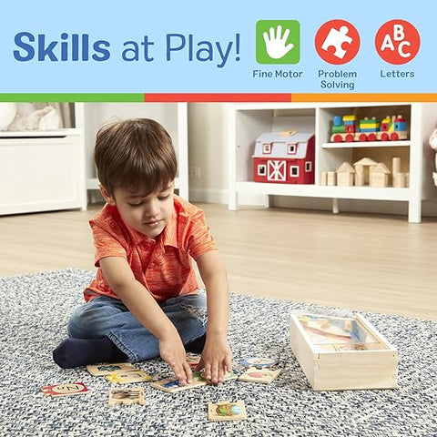 Melissa & Doug Self-Correcting Alphabet Puzzle (52 pcs) with Toy Storage Box| Melissa & Doug In Lebanon