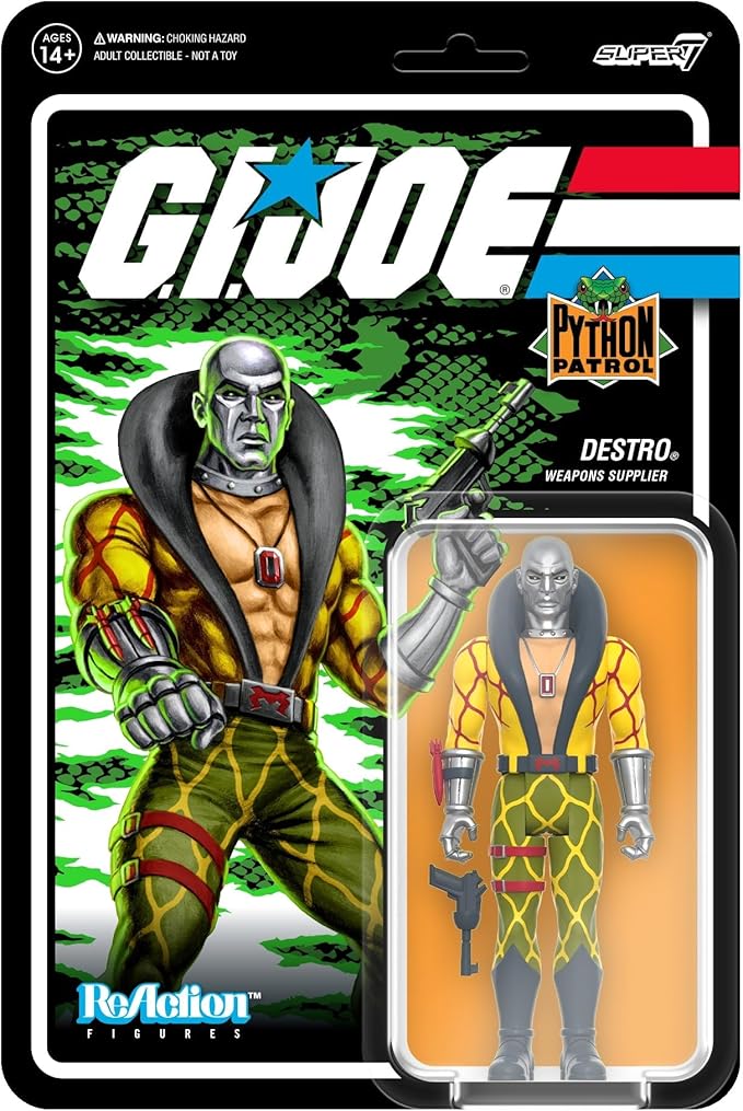G.I. Joe Python Patrol Destro Weapons Supplier ReAction Figure TG1340
