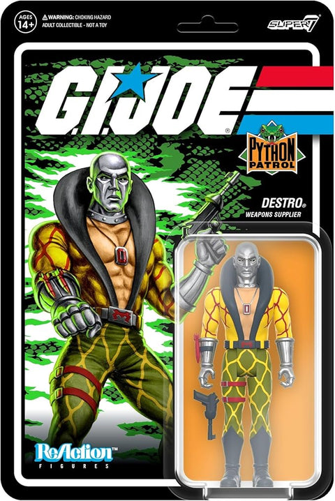 G.I. Joe Python Patrol Destro Weapons Supplier ReAction Figure TG1340
