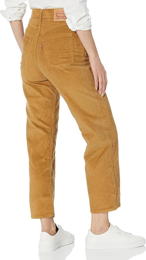 LEVI'S Women's Dark Mustard Ribcage Straight Ankle | LEVI'S In Lebanon