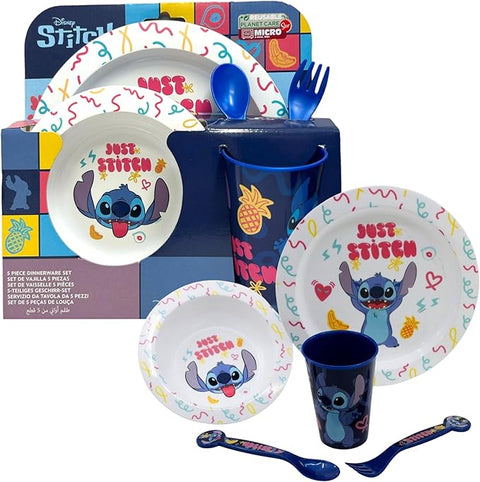 Disney Stitch Print 5-Piece Dinner Set Ad-283 | Stitch In Lebanon