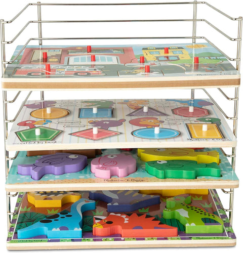 Melissa & Doug Multi-Fit Metal Wire Puzzle Rack 12 Inches Wide And 0.75 Inches Deep | Melissa & Doug In Lebanon