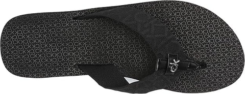 Calvin Klein Women's Black Meena Logo Platform Flip-Flop Slipper | Calvin Klein In Lebanon