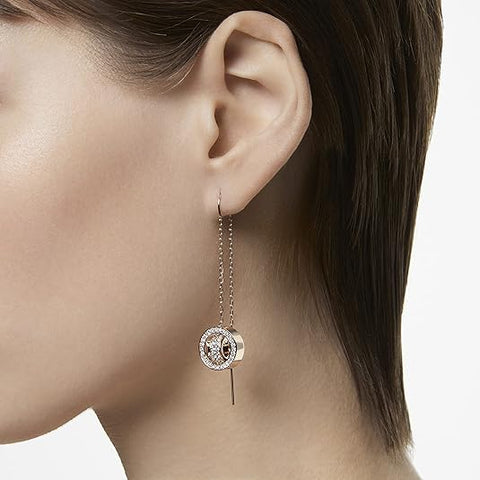 Swarovski Women's Gold Hollow Collection Drop Earrings | Swarovski In Lebanon
