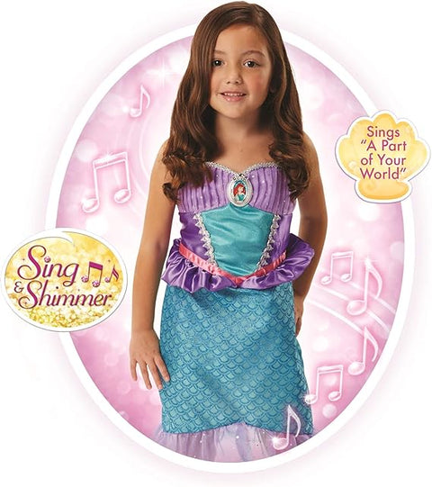 Disney Girl's Multicolor Princess Ariel Sing & Shimmer Musical Dress | Disney In Lebanon
