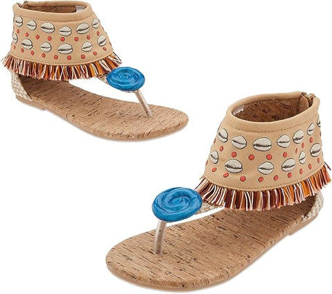 Disney Girl's Beige Moana Costume Ankle Sandals | Disney In Lebanon