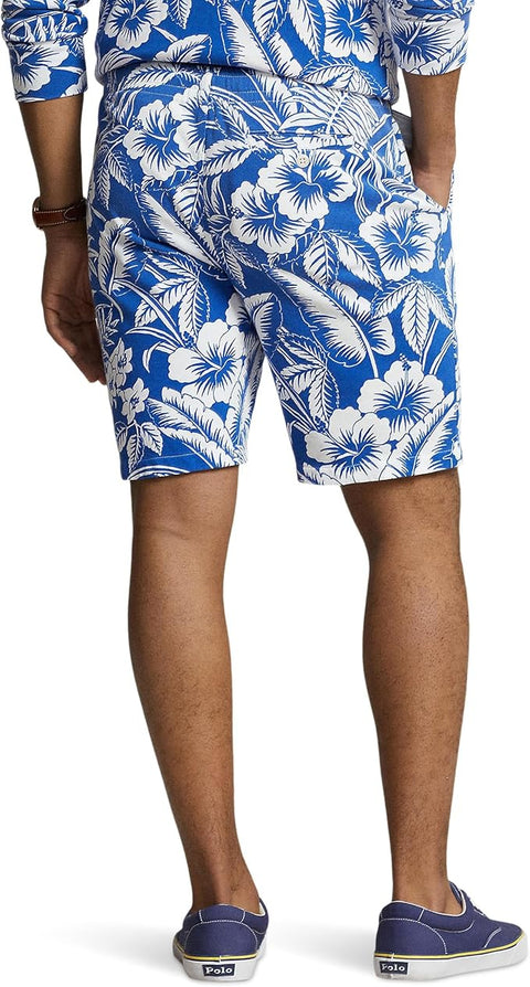 Polo Ralph Lauren Men's White & Blue Floral Spa Terry Shorts | Polo Ralph Lauren In Lebanon