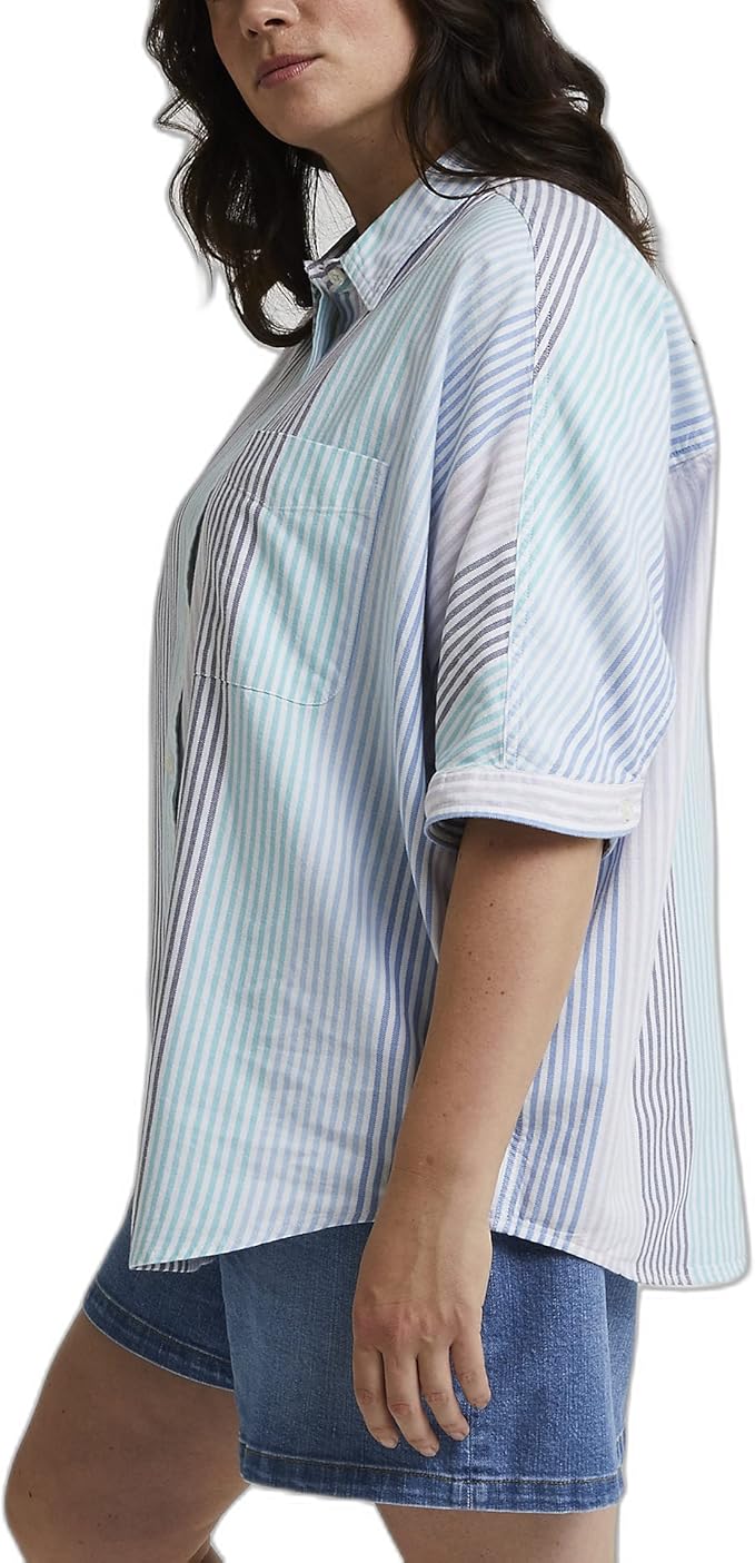 Lee Women's Multicolor Ferris Relaxed One Pocket Short Sleeve Shirt | Lee In Lebanon