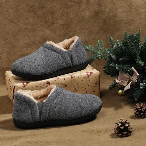 Zizor Men's Charcoal Cozy Memory Foam Slippers | Zizor In Lebanon