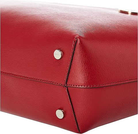 Dkny Women's Red Bryant Medium Sutton Textured Leather Shoulder Bag |Dkny In Lebanon