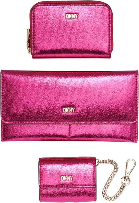 Dkny Women's Fuchsia Set Of  3-Pieces Wallet | Dkny In Lebanon