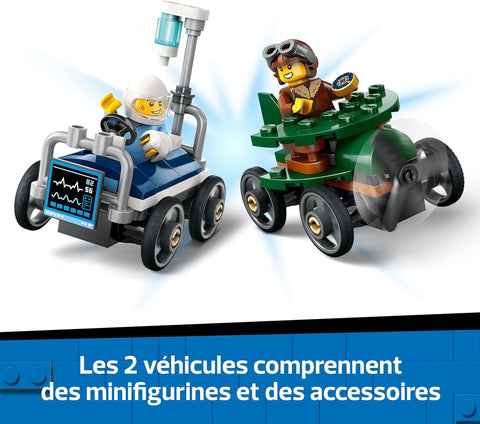 Lego City Pack of Racing Cars Plane against Hospital Bed Construction Set|Lego In Lebanon