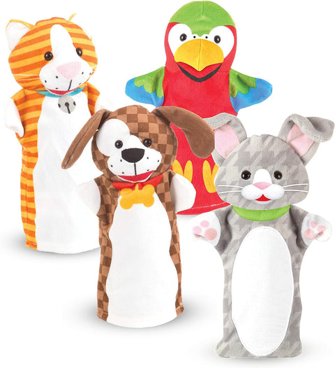 Melissa & Doug Playful Pets Hand Puppets (Set of 4) | Melissa & Doug In Lebanon