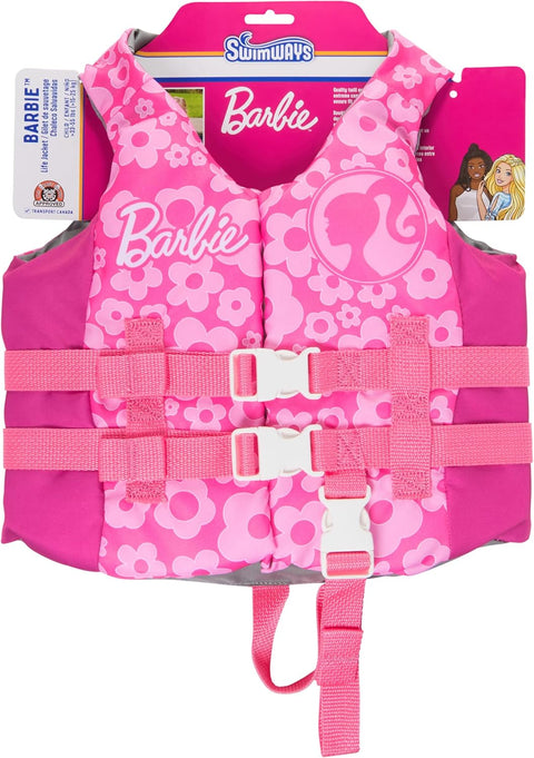 SwimWays Barbie - Kids Pink Life Vest - 33-55 lbs | SwimWays In Lebanon