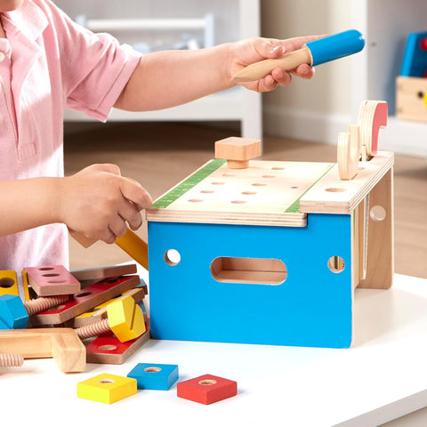 Melissa & Doug Hammer and Saw Tool Bench Wooden Building Set |Melissa & Doug In Lebanon