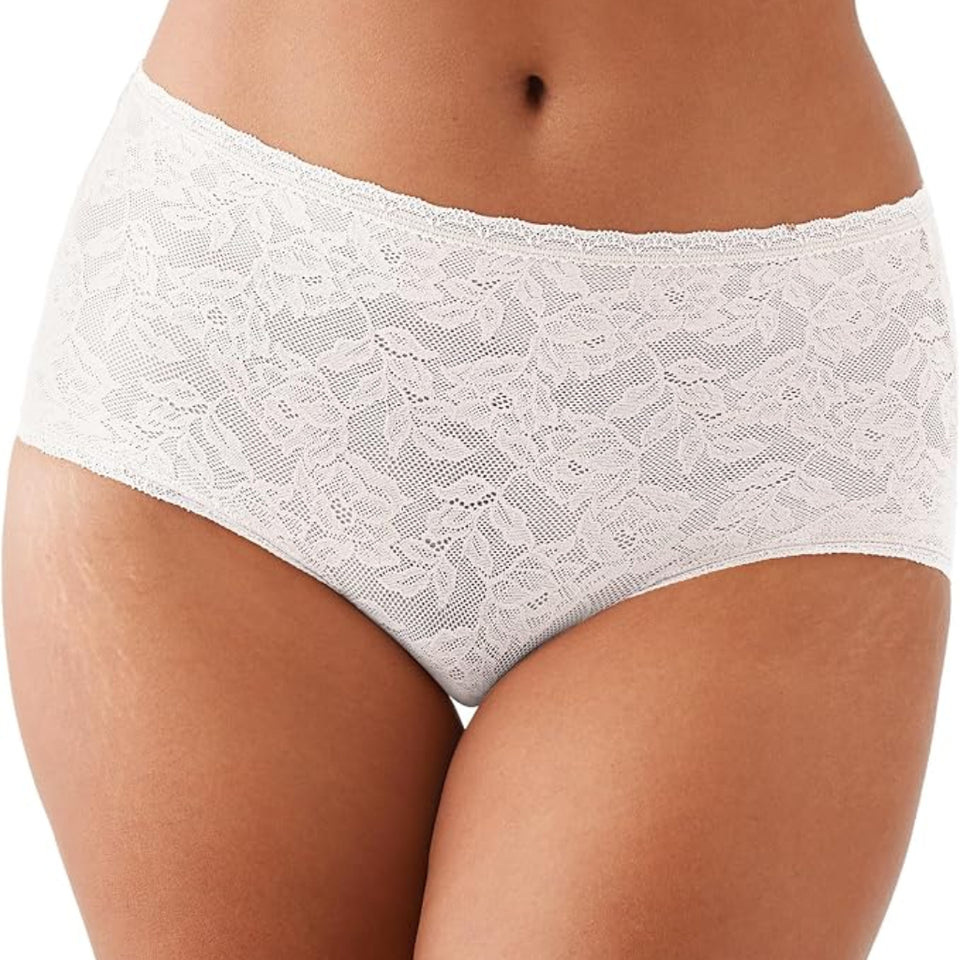 Wacoal Women's White High Profile Briefs