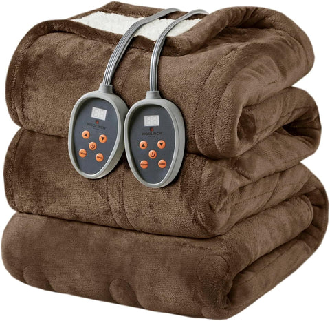 Woolrich King Brown Luxury Heated Plush to Berber Blanket | Woolrich In Lebanon