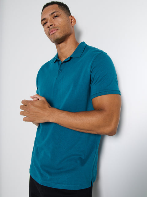 Sinsay Men's Petrol Deep Polo T-Shirt | Sinsay in Lebanon
