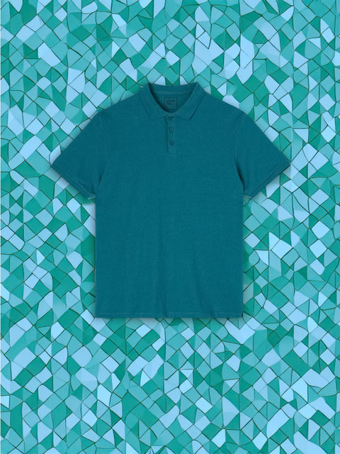 Sinsay Men's Petrol Deep Polo T-Shirt | Sinsay in Lebanon