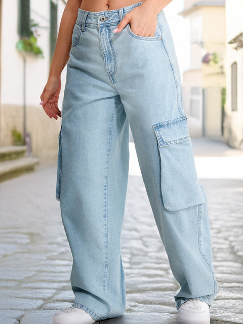 Sinsay  Women's Light Blue Casual  Baggy Jeans   | Sinsay in Lebanon