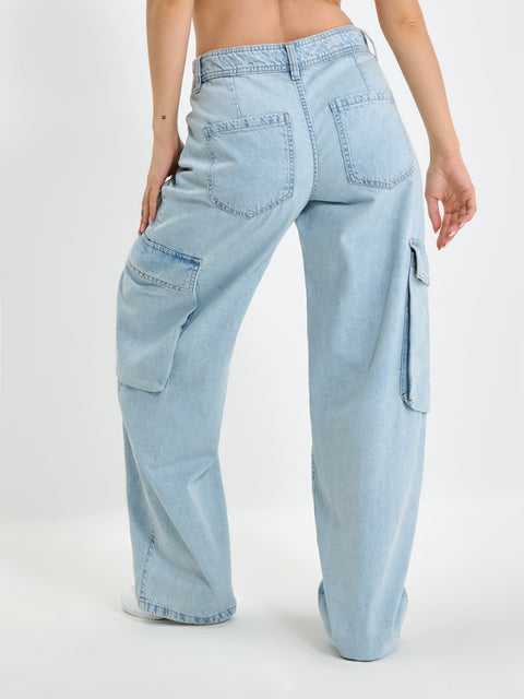 Sinsay  Women's Light Blue Casual  Baggy Jeans   | Sinsay in Lebanon