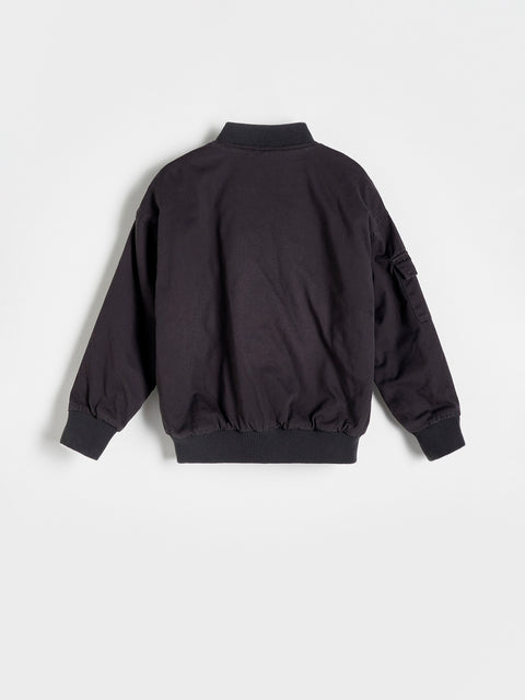 Reserved Boy's Black Oversized Bomber Jacket | Reserved In Lebanon