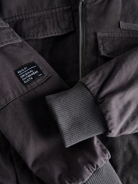 Reserved Boy's Black Oversized Bomber Jacket | Reserved In Lebanon