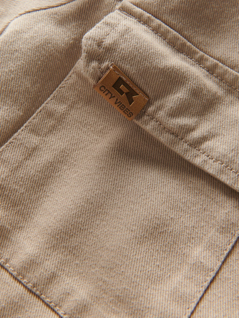 Reserved Boy's Beige Cotton Parka Jacket | Reserved In Lebanon