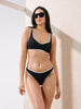 Sinsay Women’s Black Ribbed Sporty Bikini Top | Sinsay in Lebanon