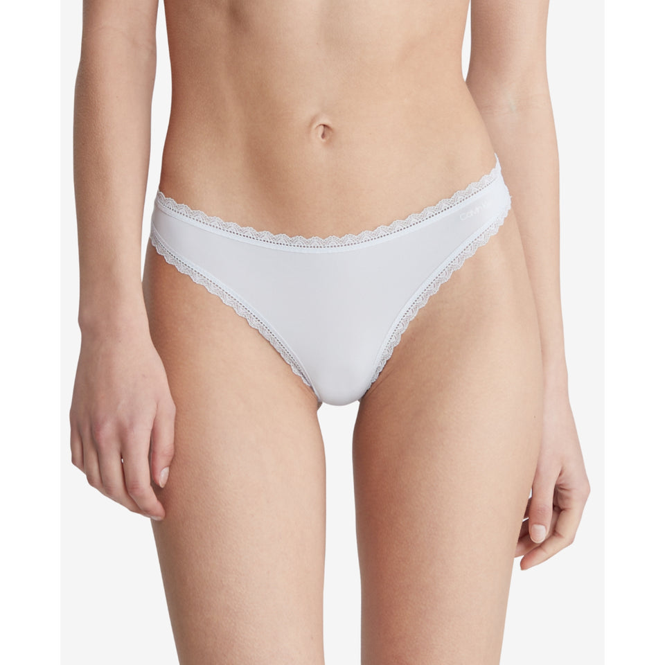 Calvin Klein Women's Dusty Blue Lace-Trim Briefs