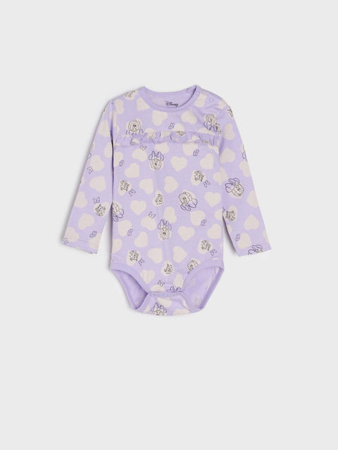 Sinsay Baby Girl's Purple Long-Sleeve Bodysuit ANFK547