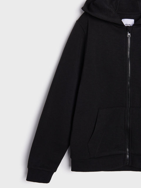 Sinsay Girl's Black Hooded Jacket | Sinsay In Lebanon