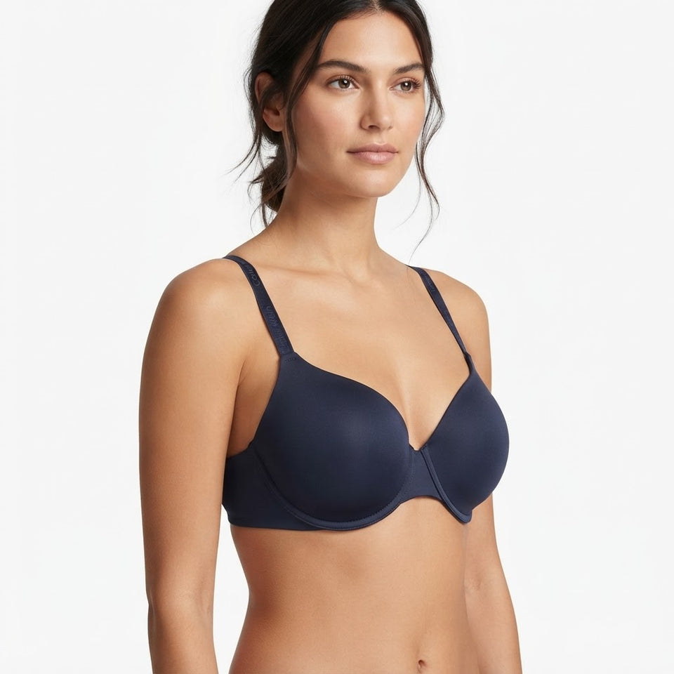 Calvin Klein Women's Navy Blue Full-Coverage Underwire Bra