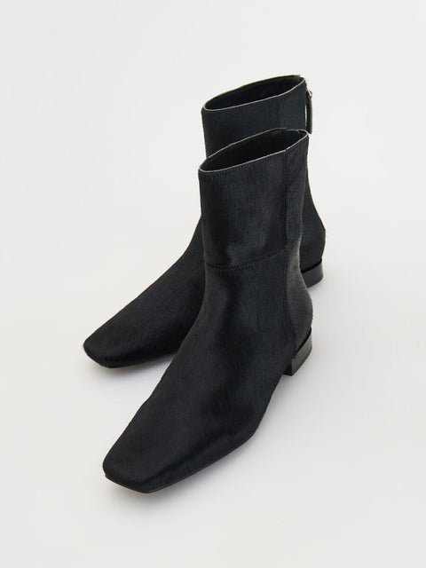 Reserved Women's Black Leather Ankle Boots | Reserved In Lebanon