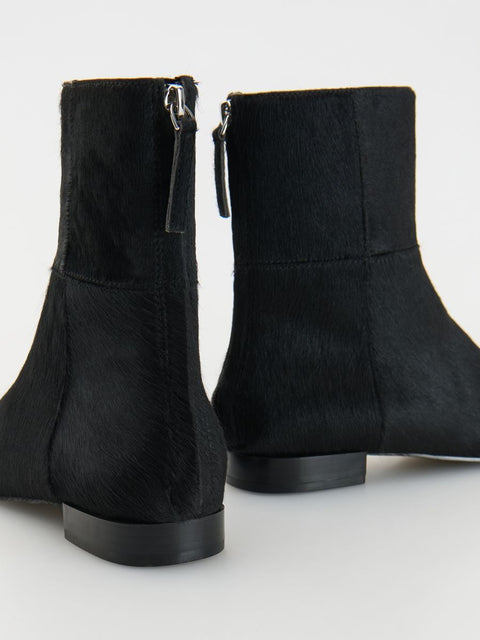 Reserved Women's Black Leather Ankle Boots | Reserved In Lebanon