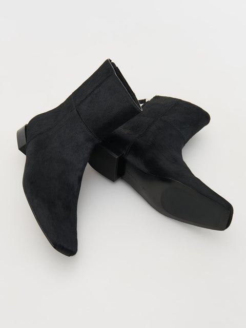 Reserved Women's Black Leather Ankle Boots | Reserved In Lebanon