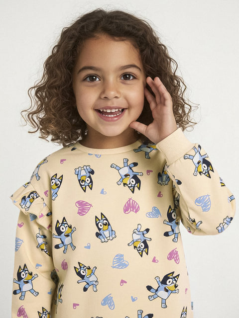 Sinsay Baby Girl's Cream Bluey  Sweatshirt  | Sinsay in Lebanon