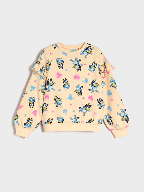Sinsay Baby Girl's Cream Bluey  Sweatshirt  | Sinsay in Lebanon