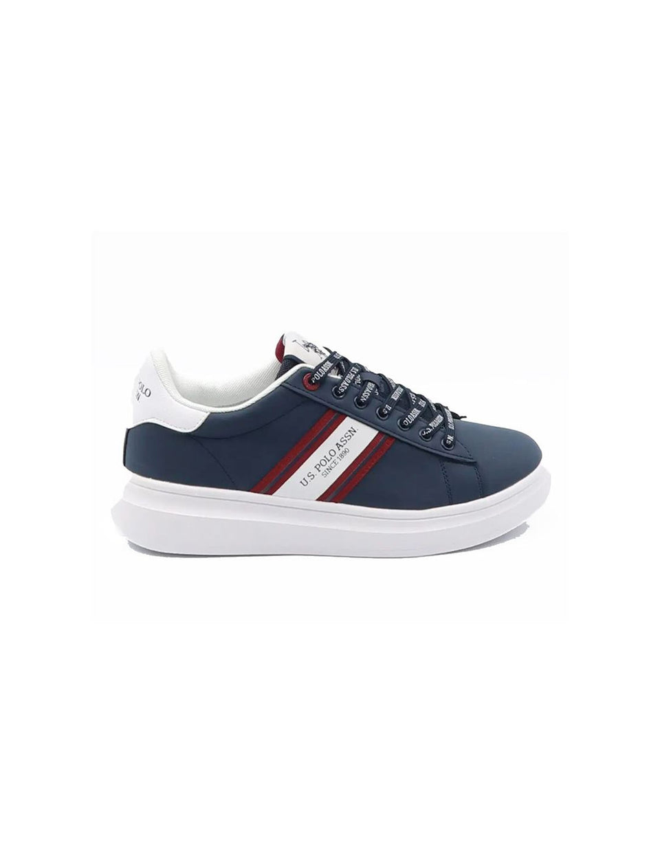 U.S. Polo Assn. Men's Dark Blue & Red Cody Sneakers