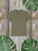 Sinsay Men's Olive Green V Neck T-Shirt | Sinsay In Lebanon