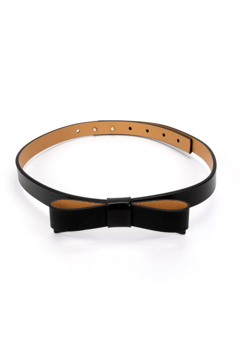 Kate Spade Women's Black Leather Bow Waist Belt  |Kate Spade in Lebanon
