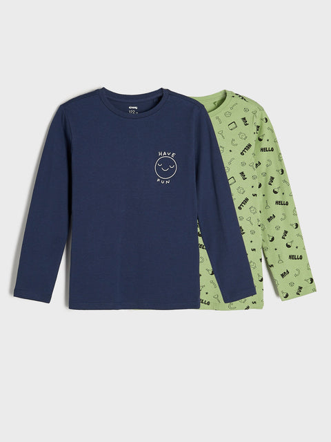 Sinsay Boy's Multicolor Set Of 2 Long-Sleeved Blouses | Sinsay In Lebanon