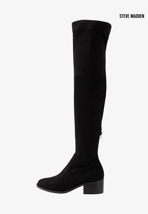 Steve Madden Women's Black Georgette Knee Boots |Steve Madden in Lebanon