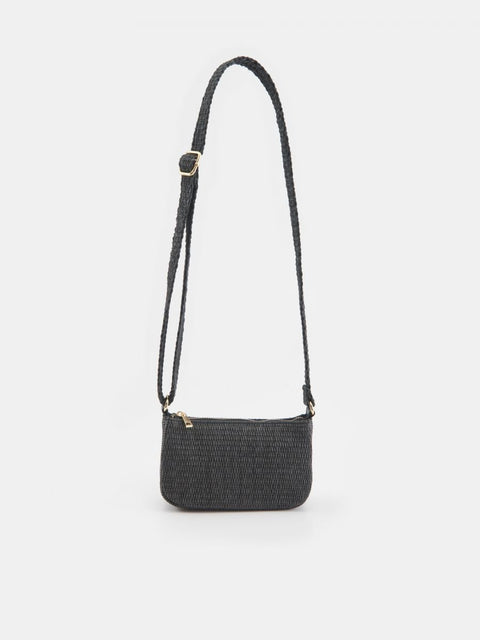 Sinsay Women's Black Straw Adjustable Strap Shoulder Bag | Sinsay In Lebanon