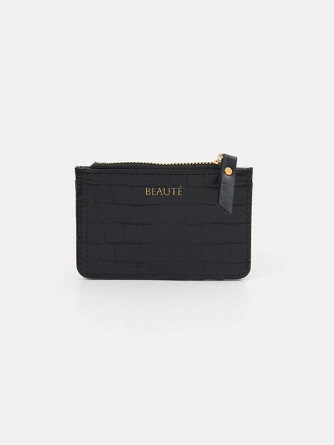 Sinsay Women's Black Leather Card Wallet | Sinsay In Lebanon