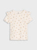 Sinsay Girls’ Cream and Floral Ribbed T-Shirt 2-Pack | Sinsay in Lebanon