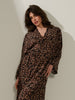 Sinsay Women's Brown & Black Leopard-Print Sleep Robe