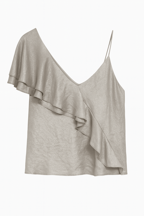 Mango Women's Grey Off-Shoulder Top| Mango in Lebanon