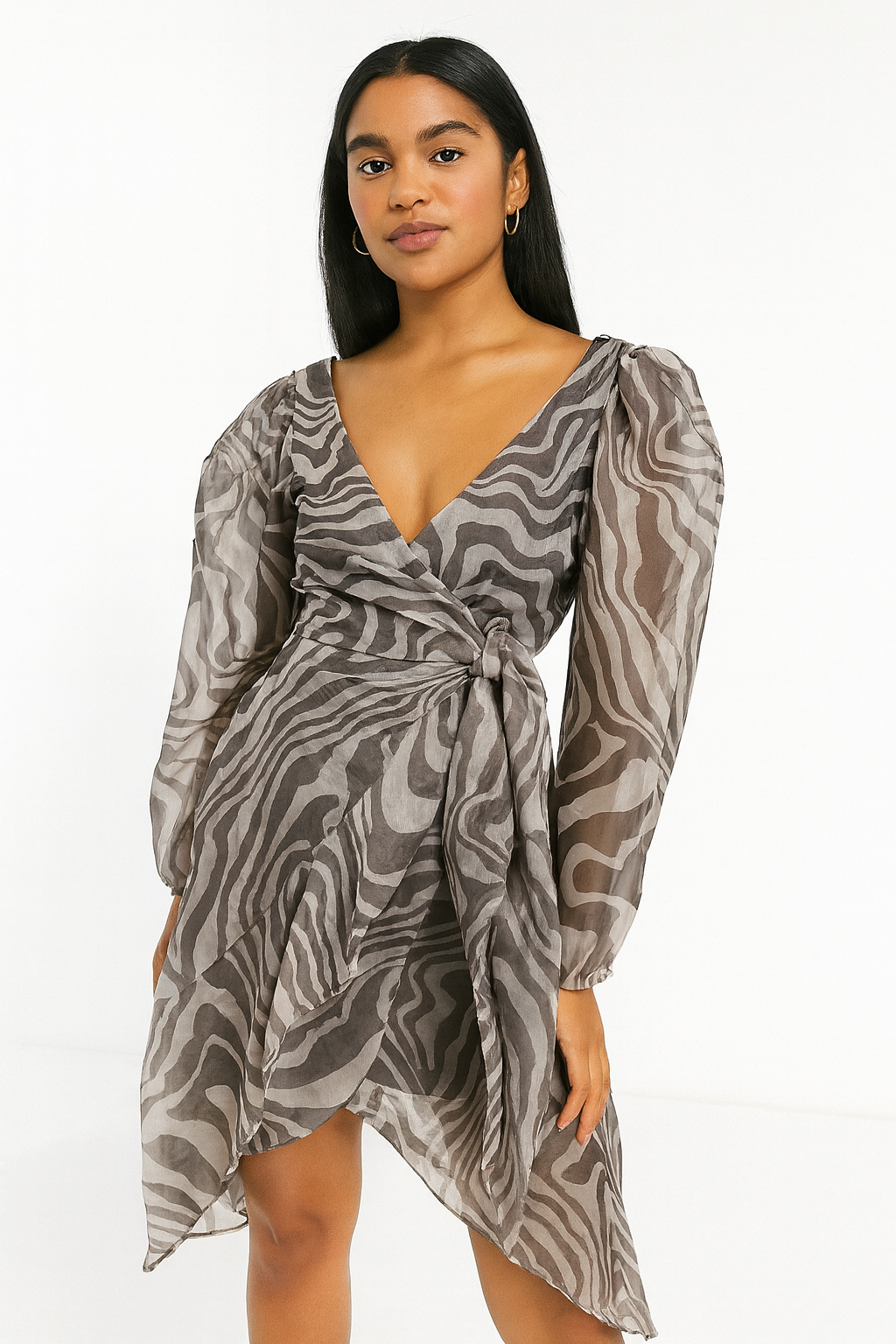 Asos Design Women's Zebra Mini Dress