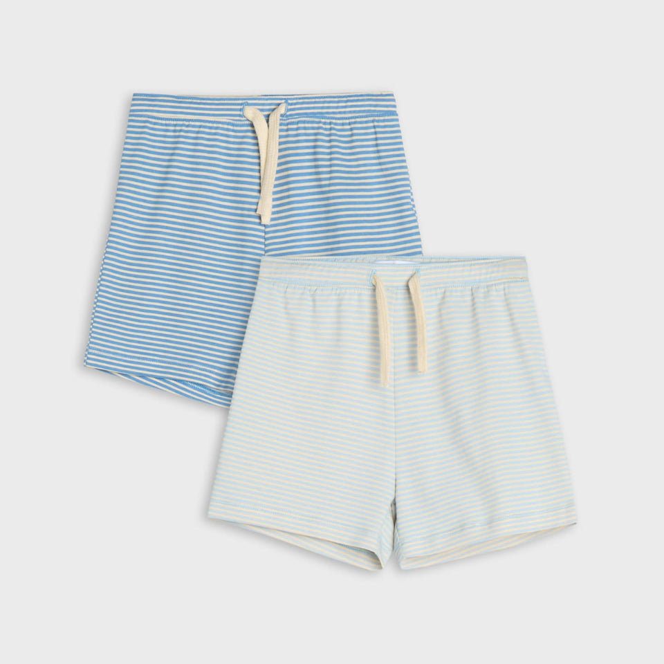 Sinsay Baby Boy's Blue Striped Pack Of 2 Shorts